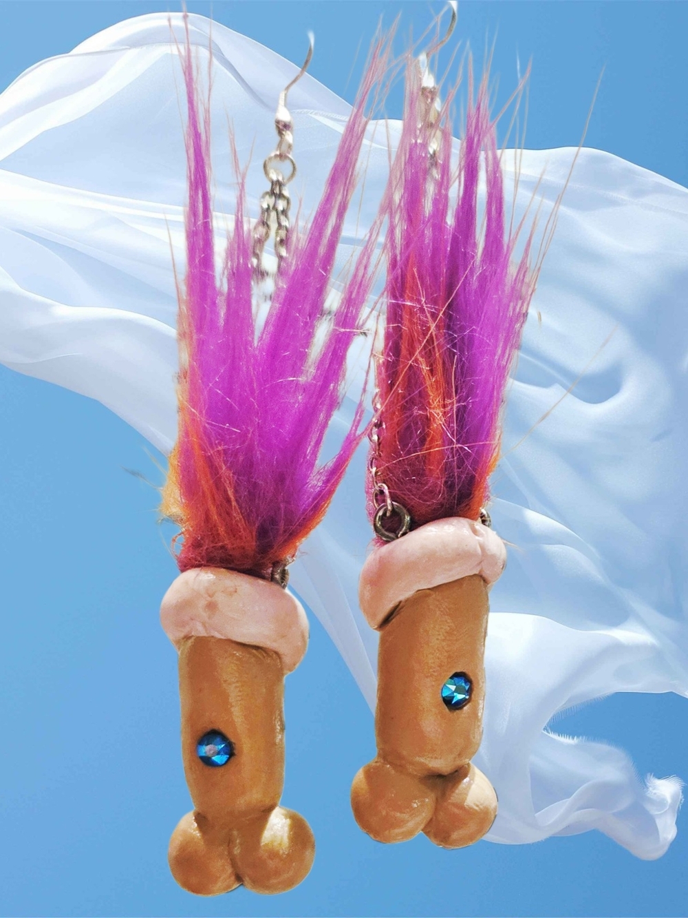 Novelty Troll Earrings By B's Tiny Ds